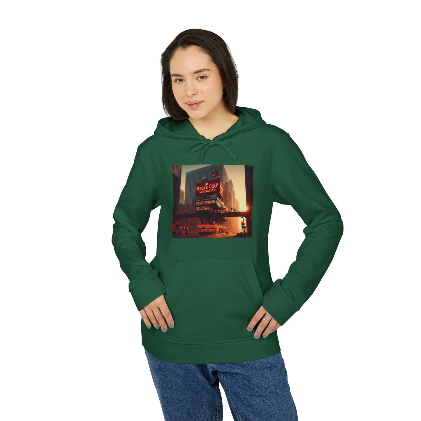 Macke Custom adidas Fleece Hoodie – Printify Fulfilled