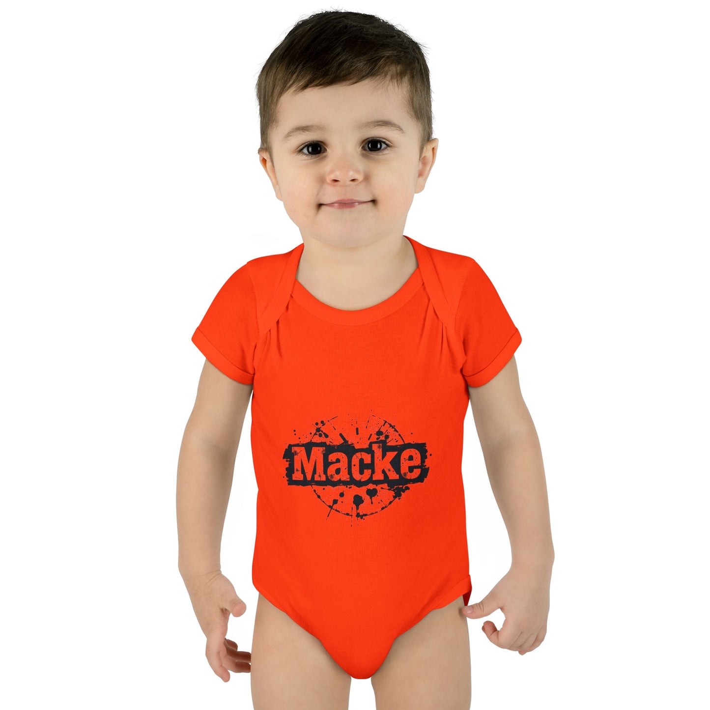 Macke Graphic Infant Baby Bodysuit - Cute & Playful Baby Outfit