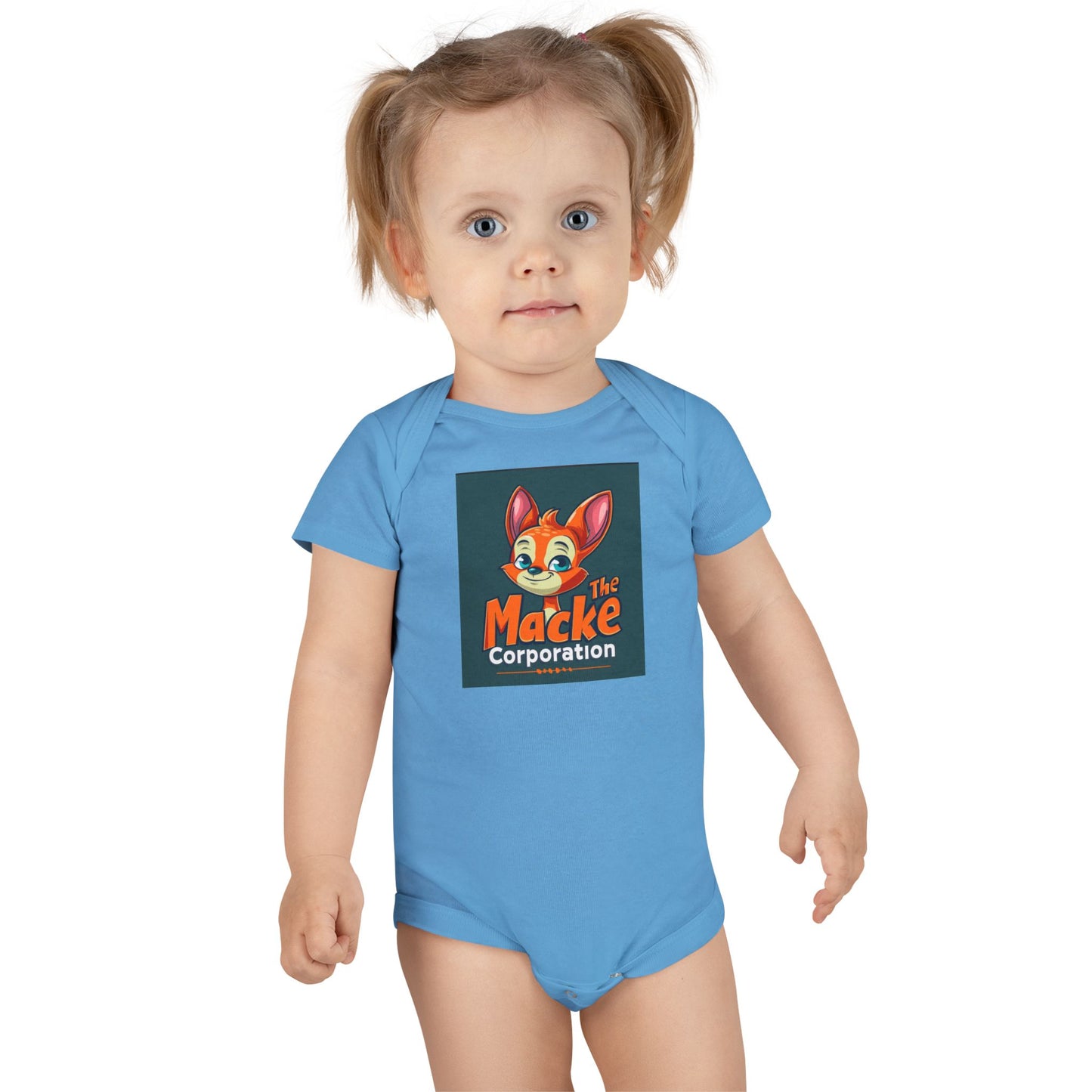Cute Macke Corporation Baby Onesie – Adorable Short Sleeve Bodysuit for Little Ones