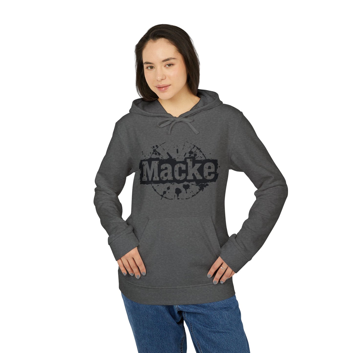 Macke Custom adidas Fleece Hoodie – Printify Fulfilled