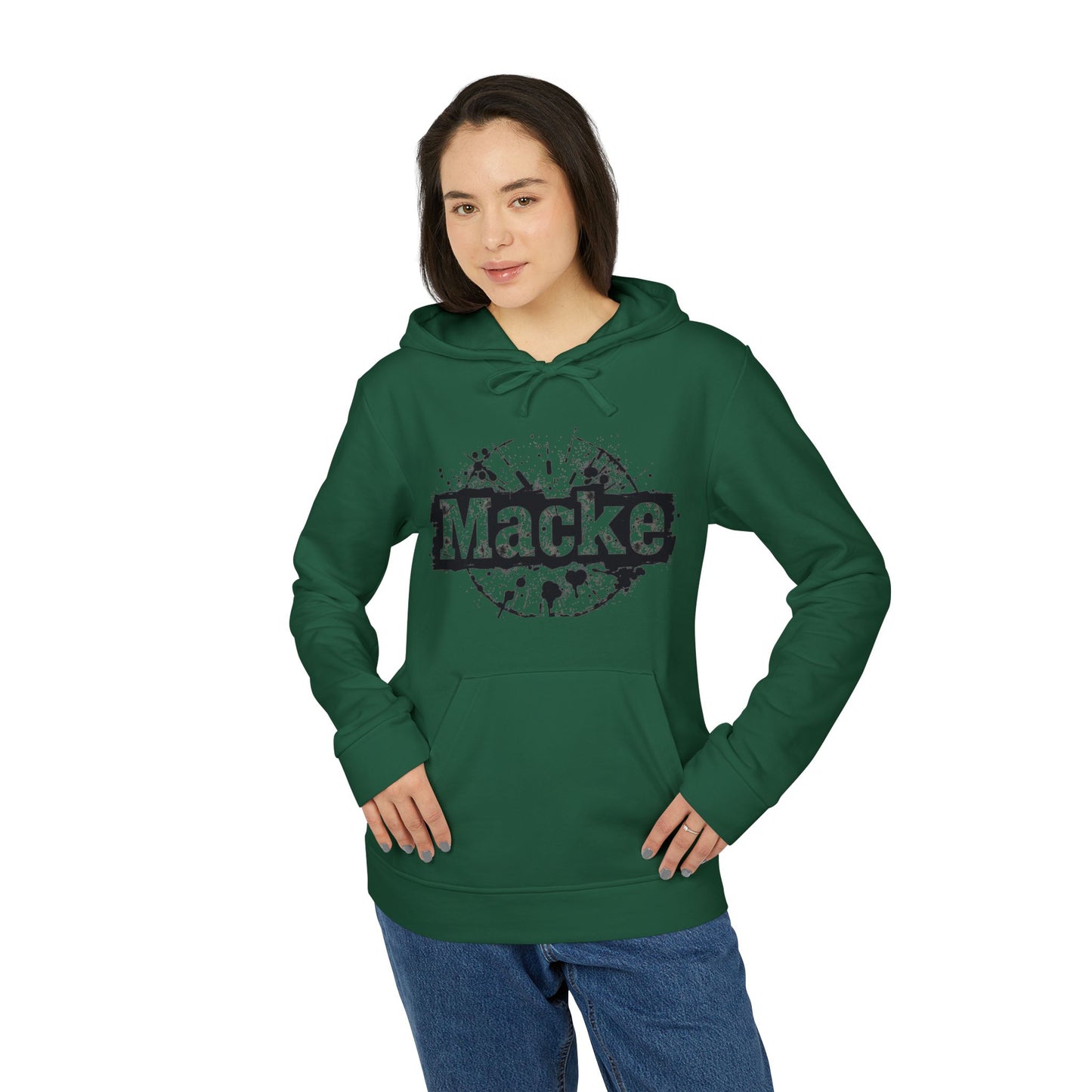 Macke Custom adidas Fleece Hoodie – Printify Fulfilled