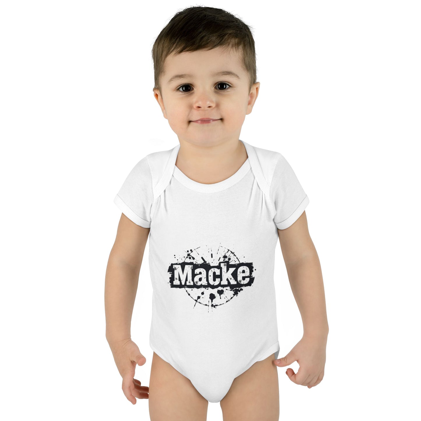 Macke Graphic Infant Baby Bodysuit - Cute & Playful Baby Outfit