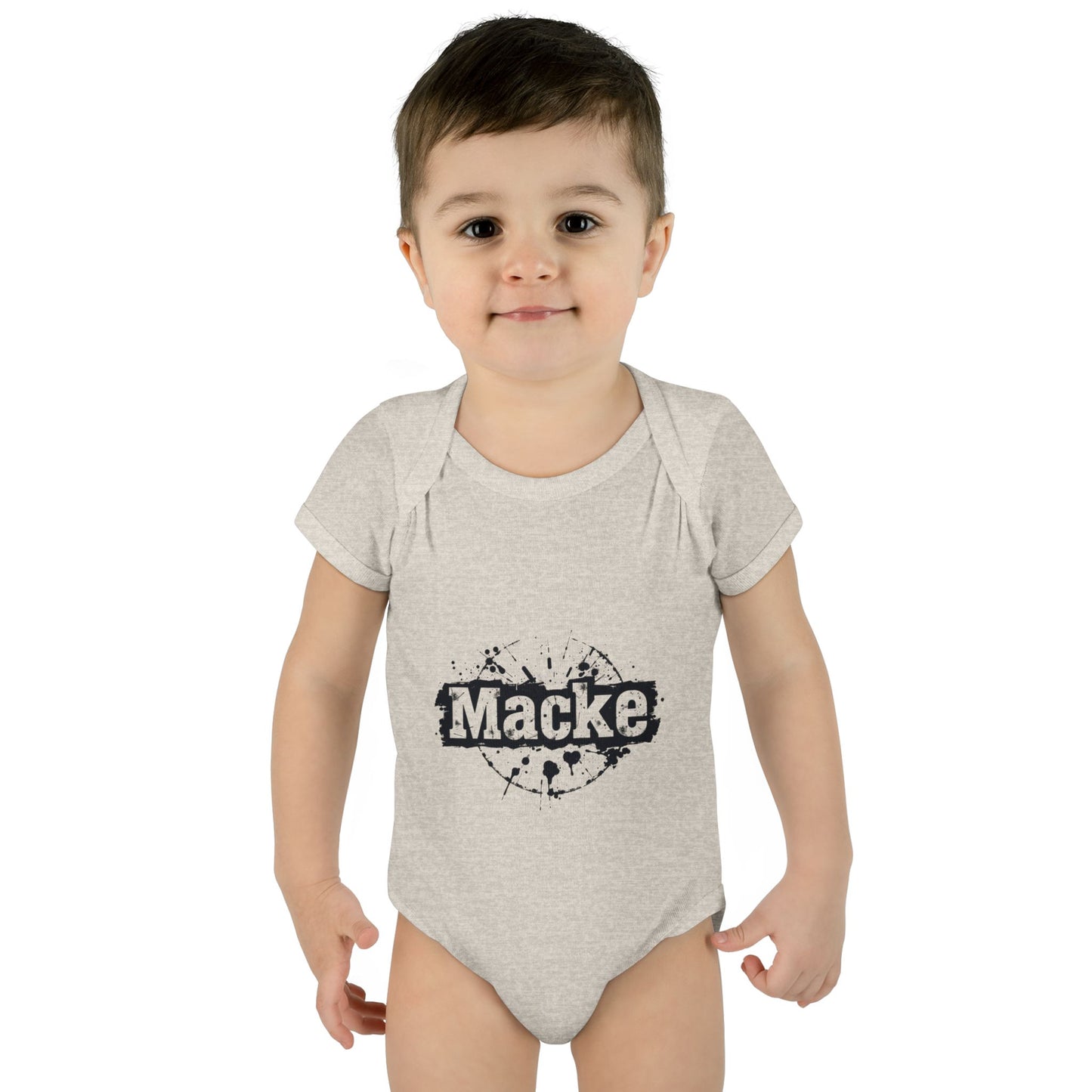 Macke Graphic Infant Baby Bodysuit - Cute & Playful Baby Outfit