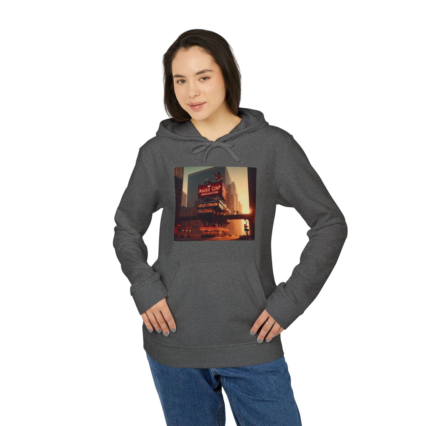 Macke Custom adidas Fleece Hoodie – Printify Fulfilled