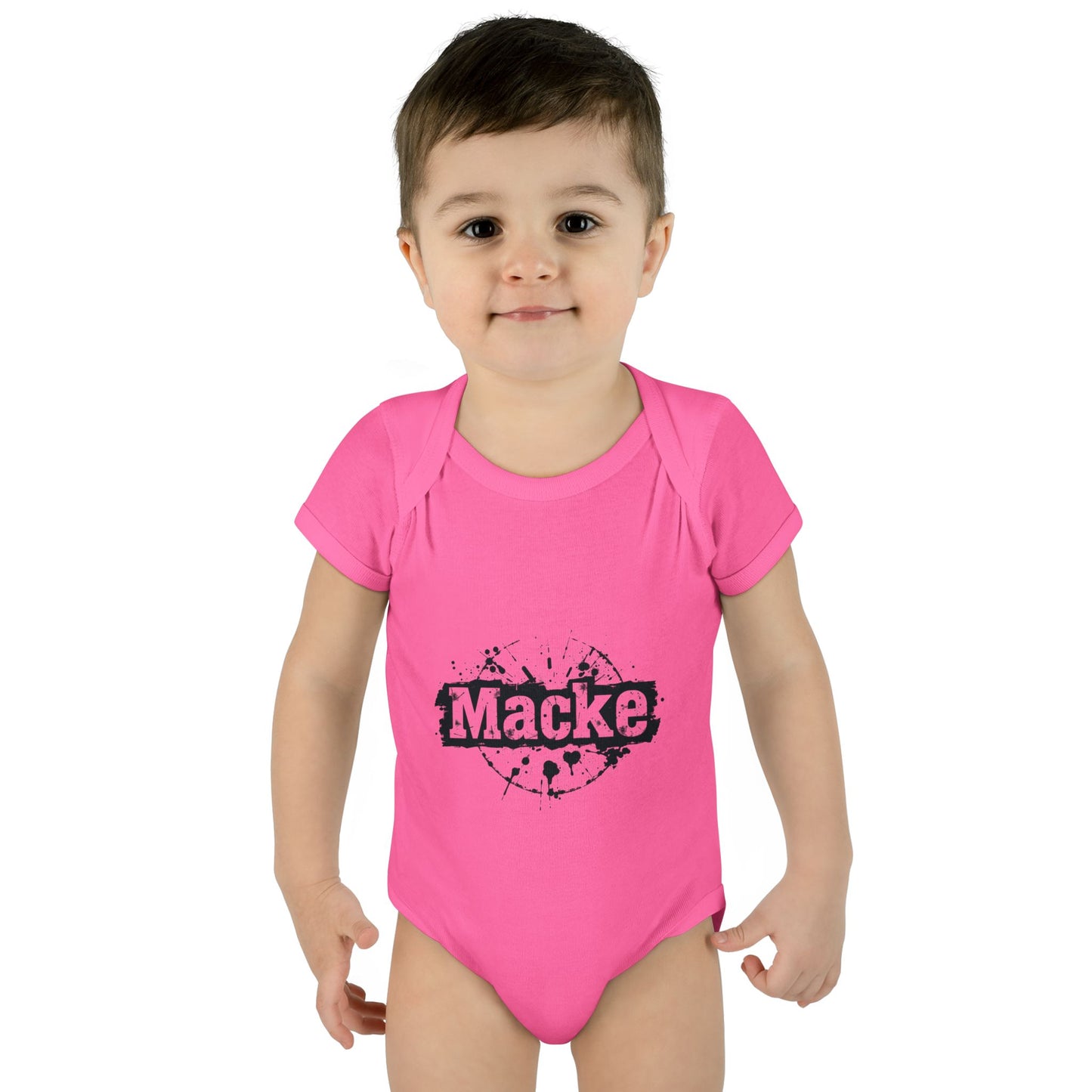 Macke Graphic Infant Baby Bodysuit - Cute & Playful Baby Outfit