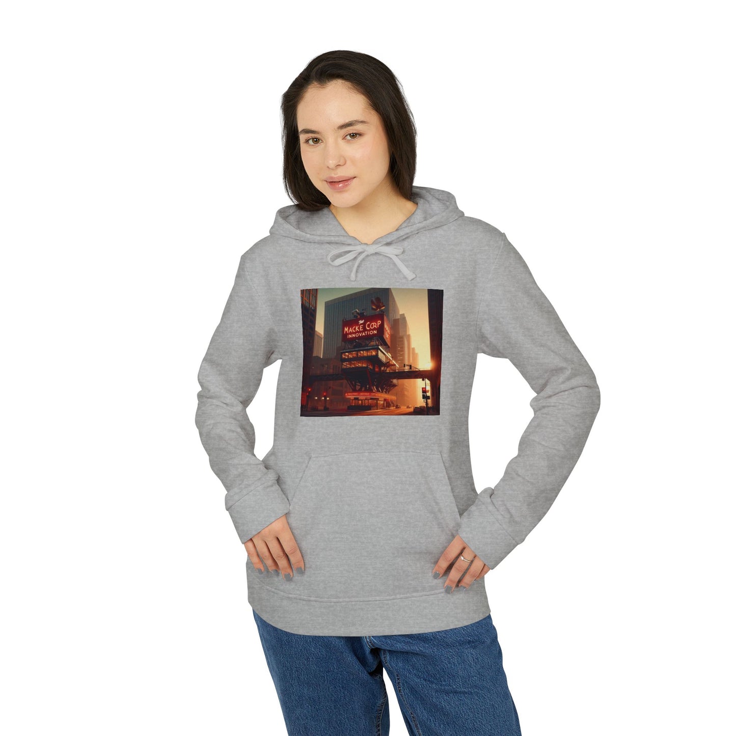 Macke Custom adidas Fleece Hoodie – Printify Fulfilled