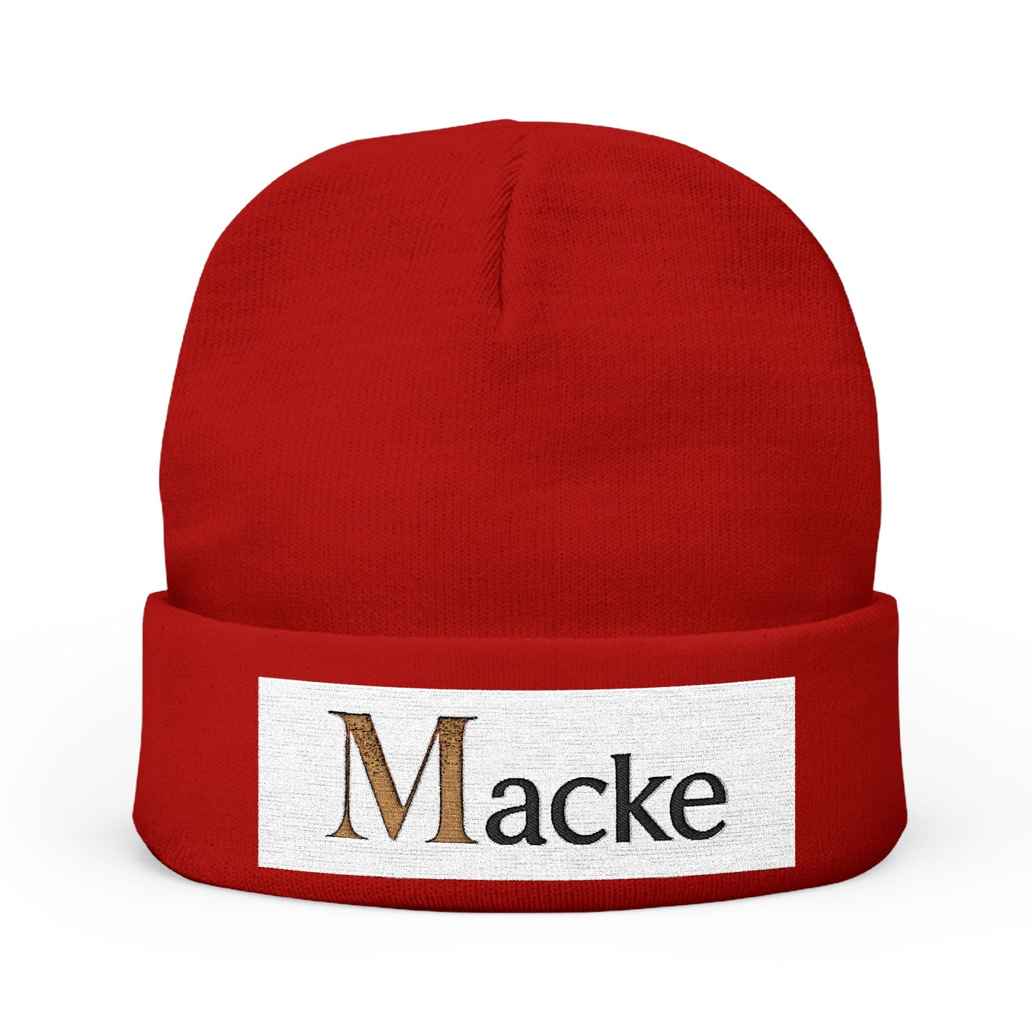 Macke custom Knit Beanie (Embroidery)