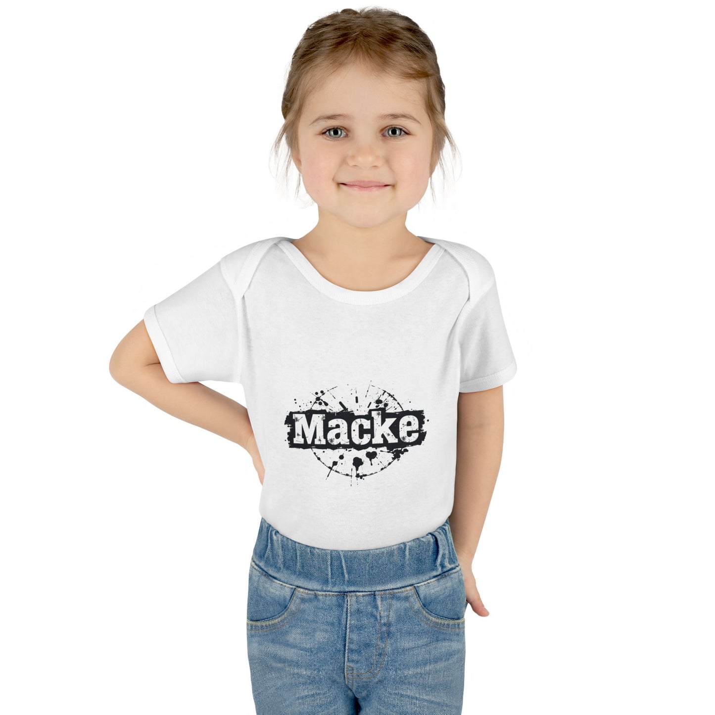 Macke Graphic Infant Baby Bodysuit - Cute & Playful Baby Outfit