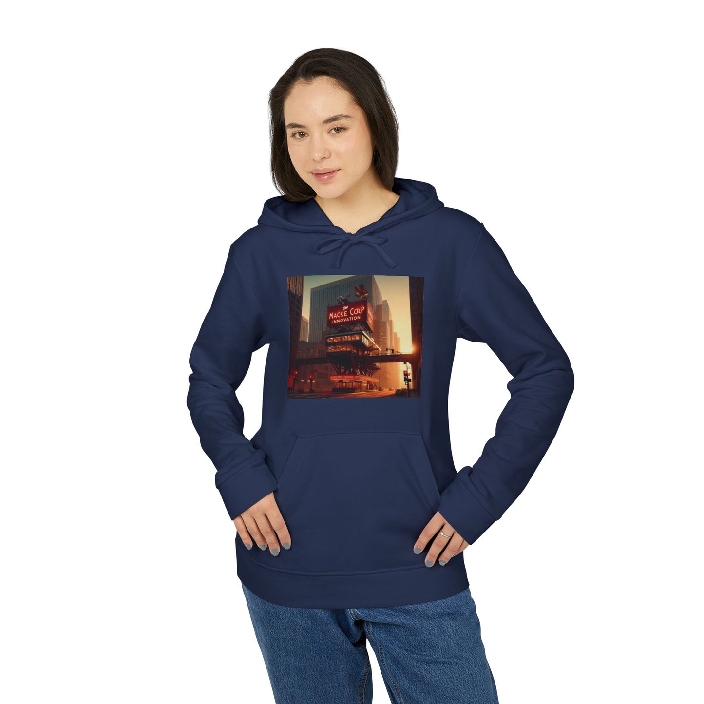 Macke Custom adidas Fleece Hoodie – Printify Fulfilled