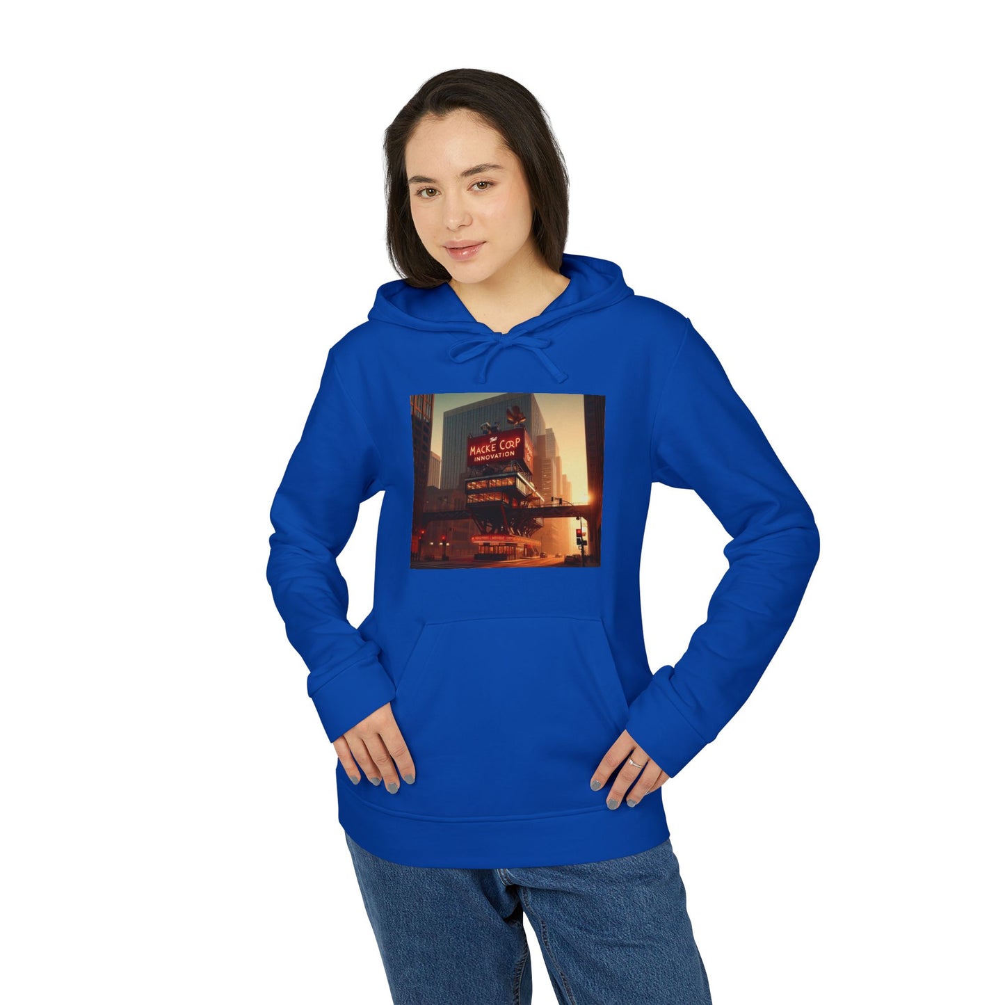 Macke Custom adidas Fleece Hoodie – Printify Fulfilled