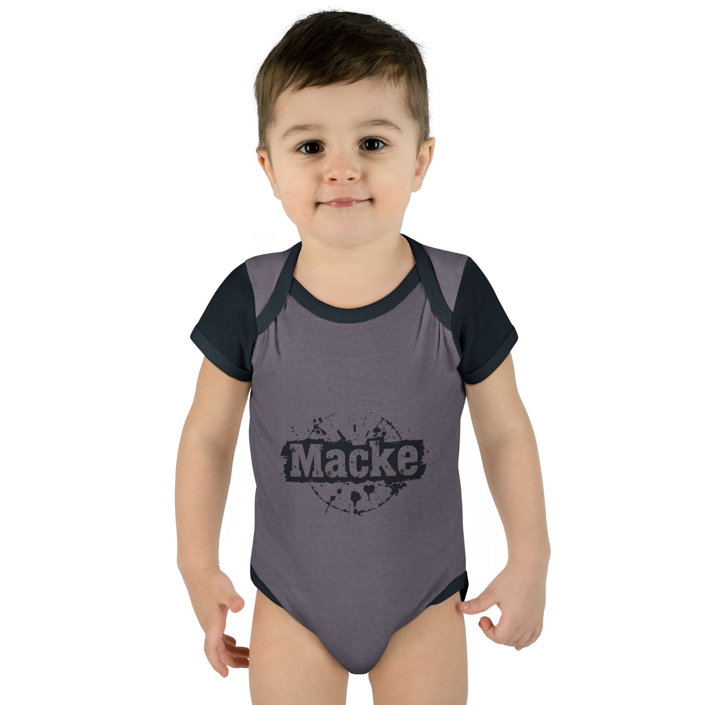 Macke Graphic Infant Baby Bodysuit - Cute & Playful Baby Outfit