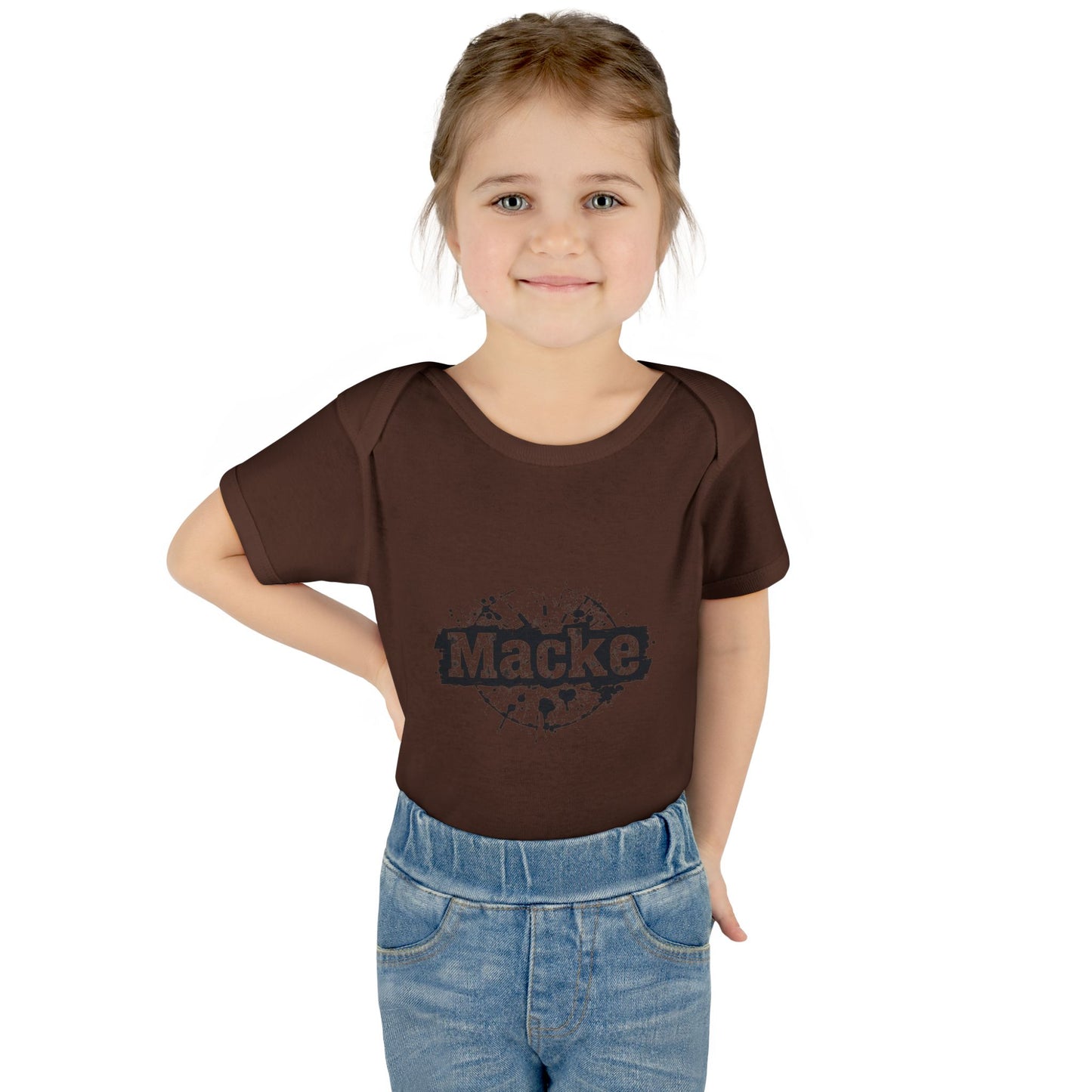 Macke Graphic Infant Baby Bodysuit - Cute & Playful Baby Outfit