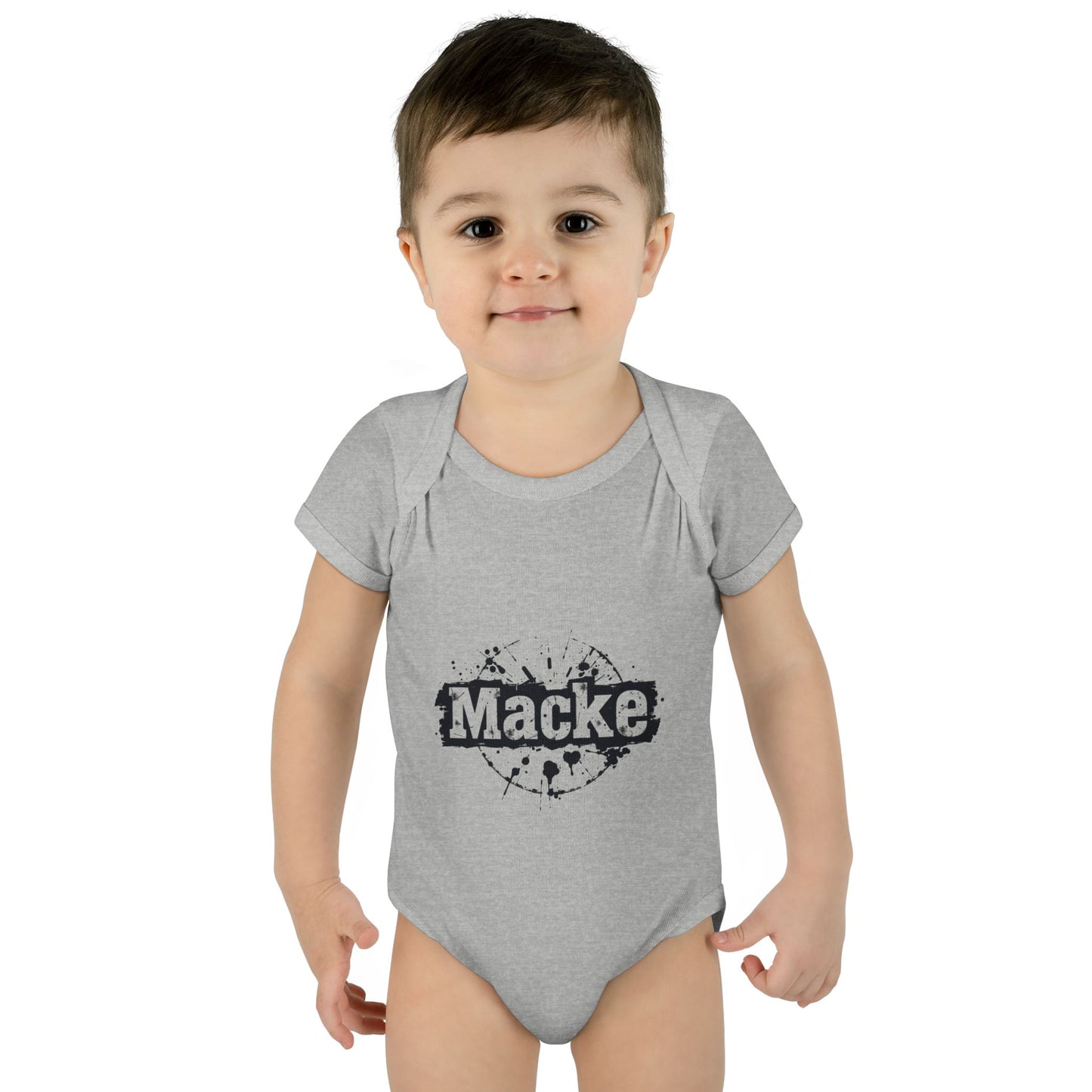 Macke Graphic Infant Baby Bodysuit - Cute & Playful Baby Outfit