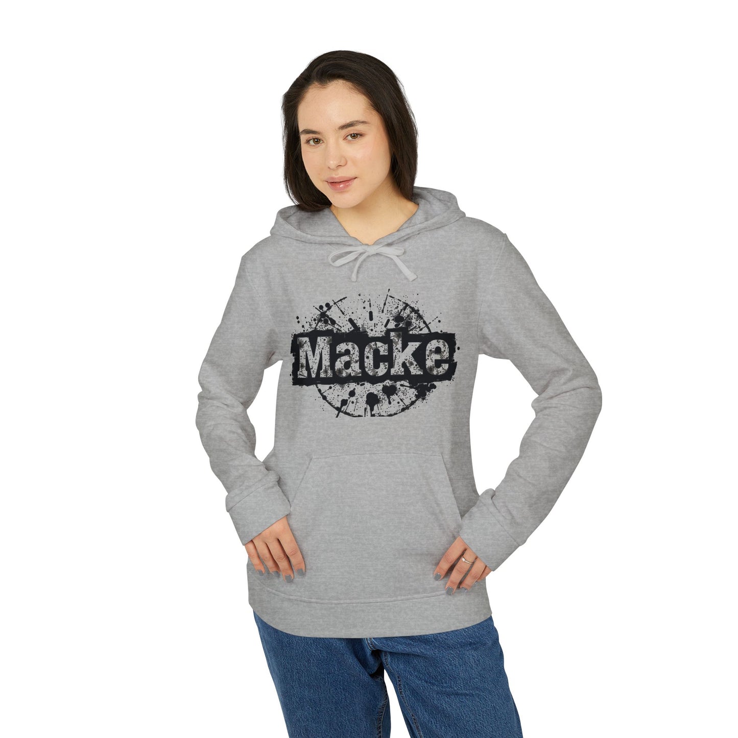 Macke Custom adidas Fleece Hoodie – Printify Fulfilled
