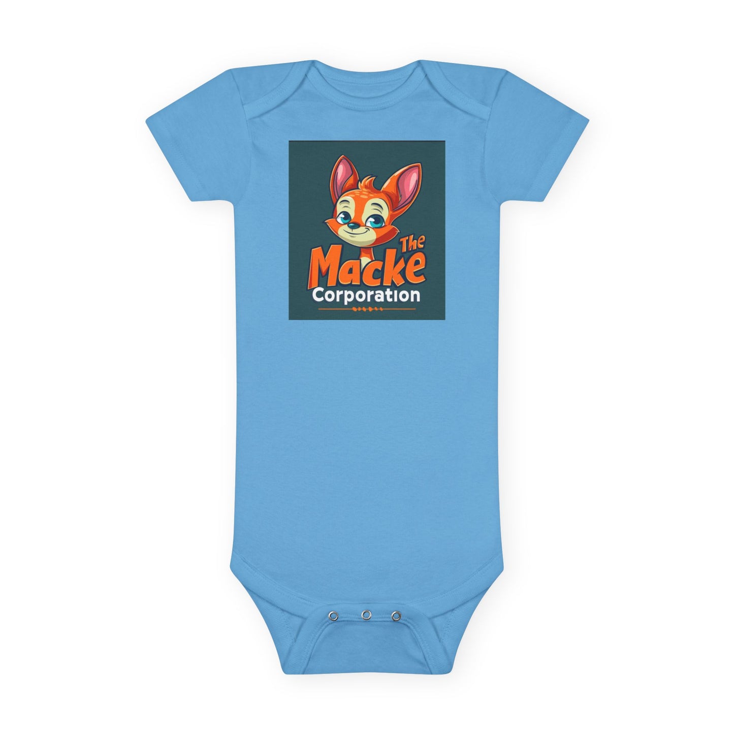 Cute Macke Corporation Baby Onesie – Adorable Short Sleeve Bodysuit for Little Ones