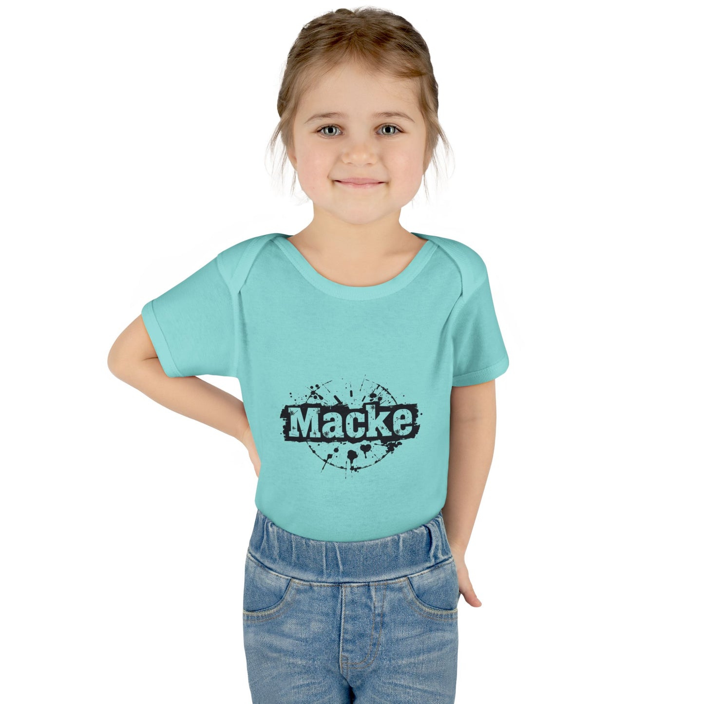 Macke Graphic Infant Baby Bodysuit - Cute & Playful Baby Outfit