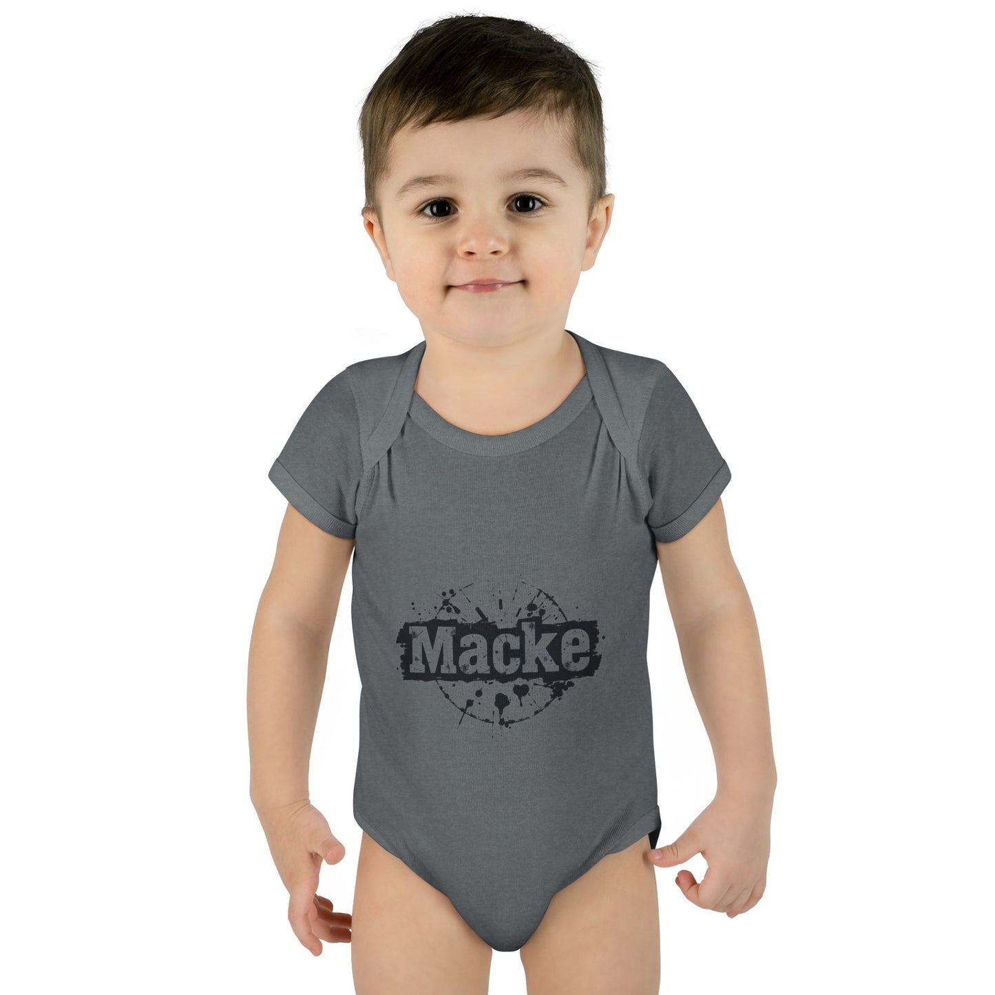 Macke Graphic Infant Baby Bodysuit - Cute & Playful Baby Outfit