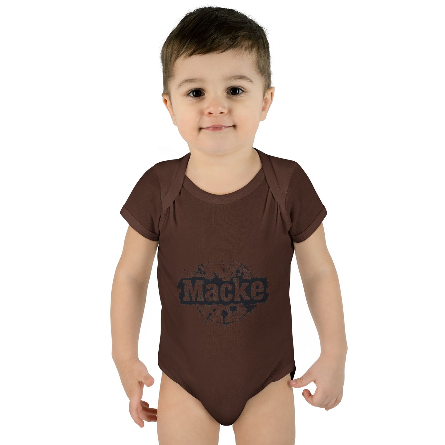 Macke Graphic Infant Baby Bodysuit - Cute & Playful Baby Outfit