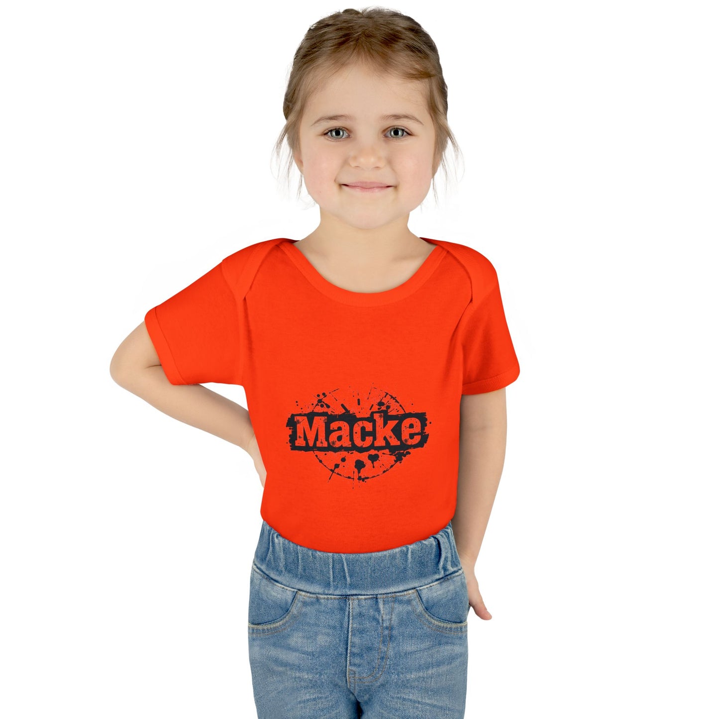 Macke Graphic Infant Baby Bodysuit - Cute & Playful Baby Outfit