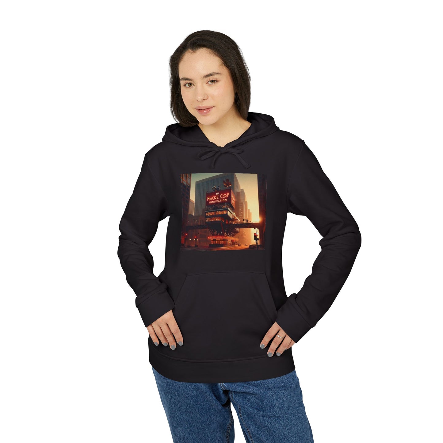 Macke Custom adidas Fleece Hoodie – Printify Fulfilled