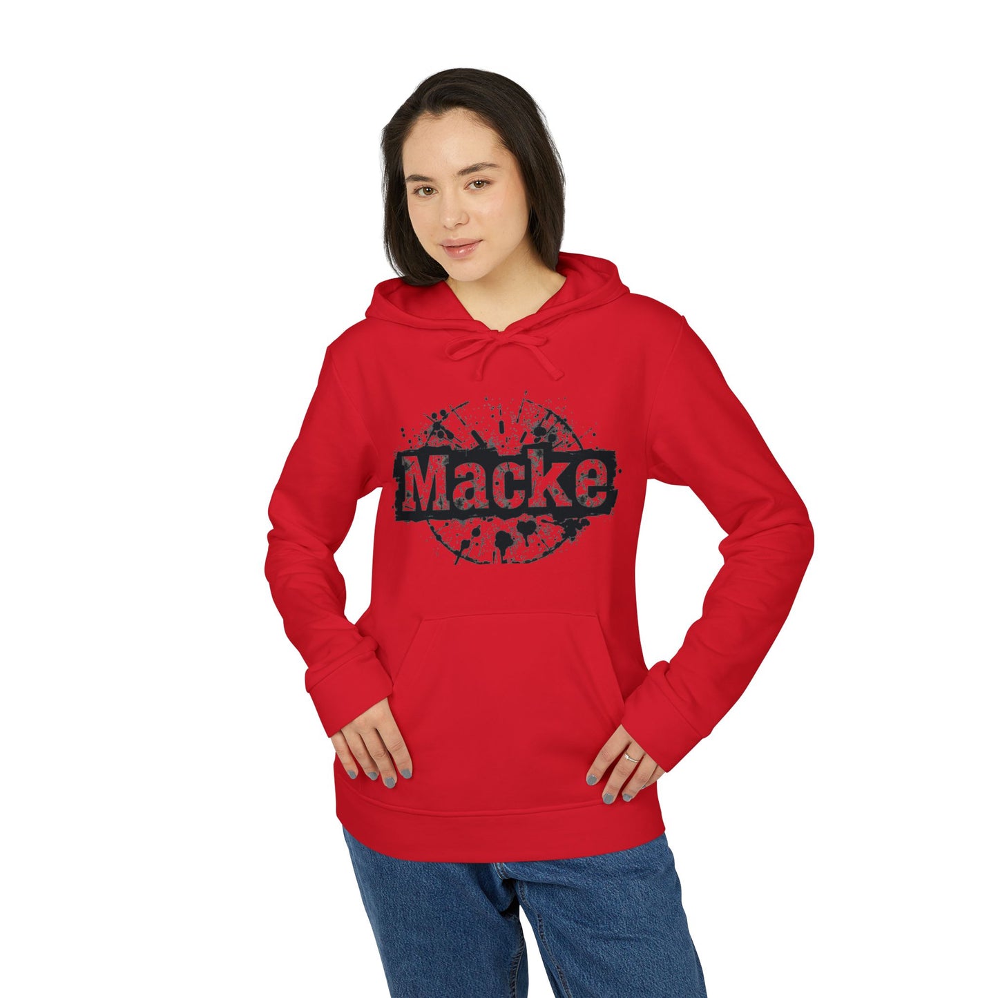 Macke Custom adidas Fleece Hoodie – Printify Fulfilled