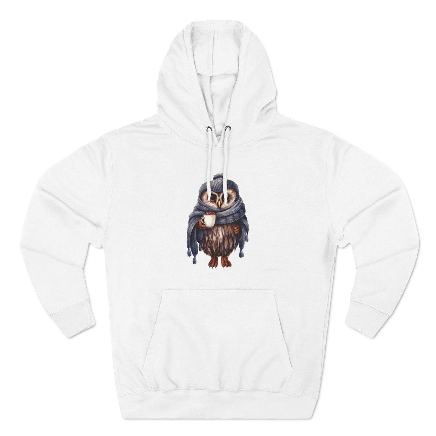 Cozy Owl Fleece Hoodie - Perfect for Nature Lovers