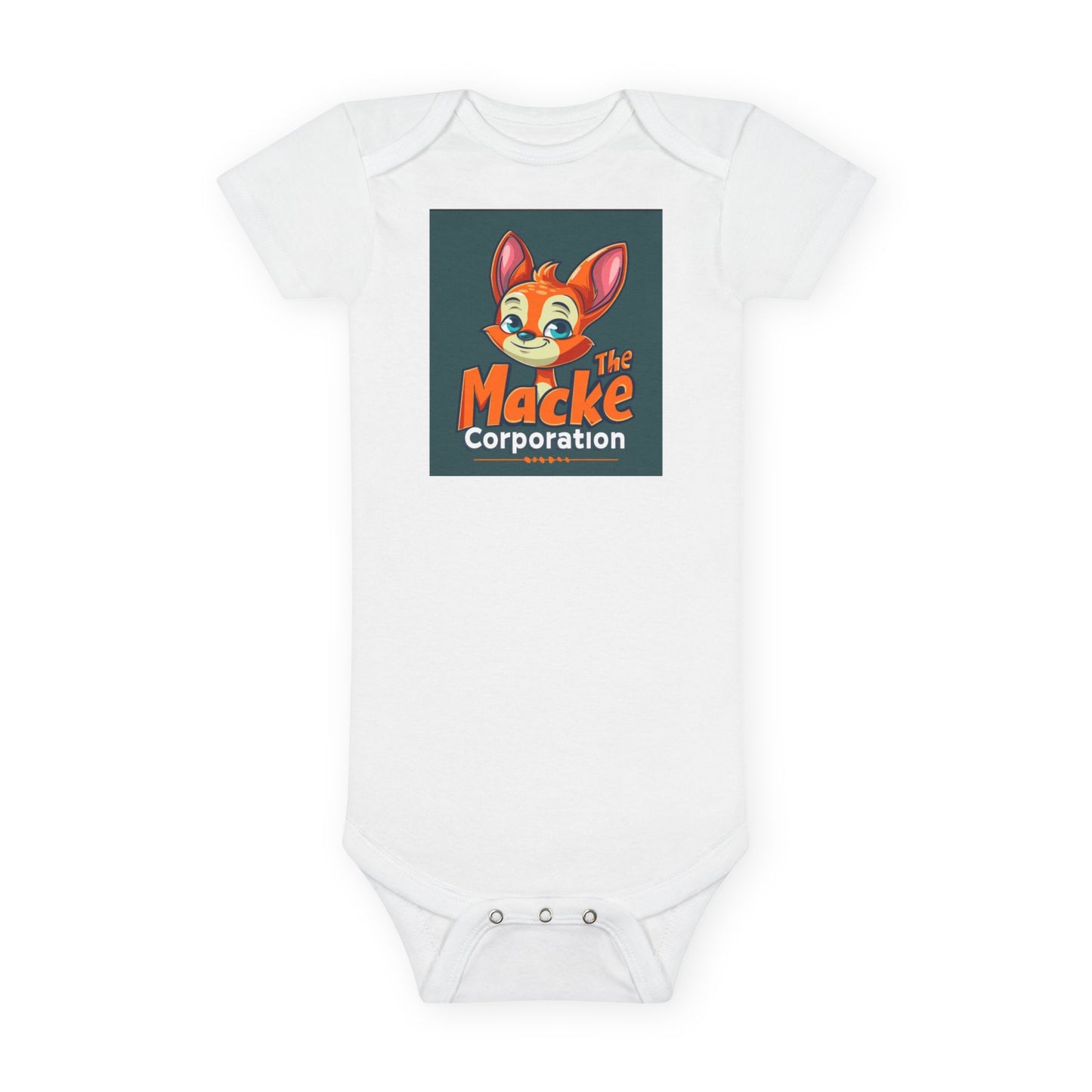 Cute Macke Corporation Baby Onesie – Adorable Short Sleeve Bodysuit for Little Ones