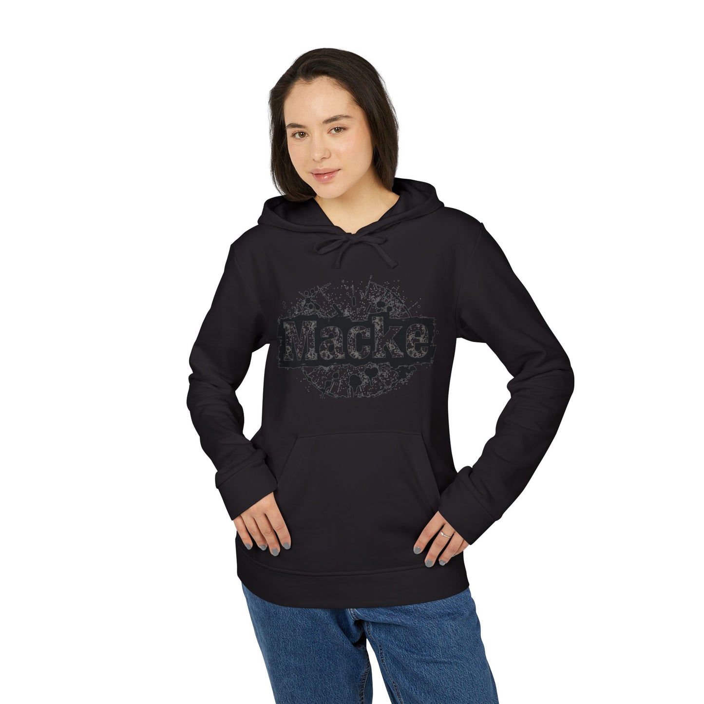 Macke Custom adidas Fleece Hoodie – Printify Fulfilled