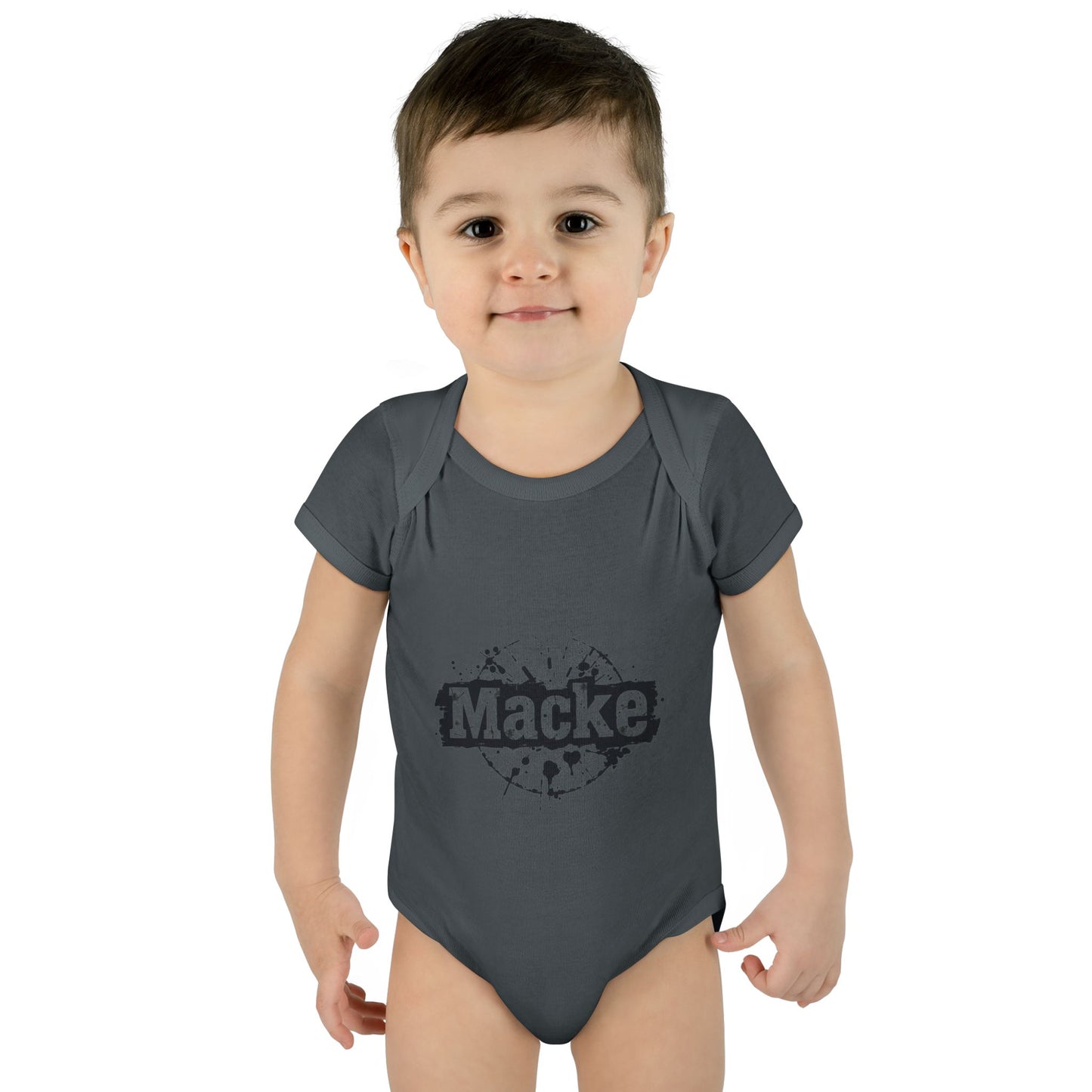 Macke Graphic Infant Baby Bodysuit - Cute & Playful Baby Outfit