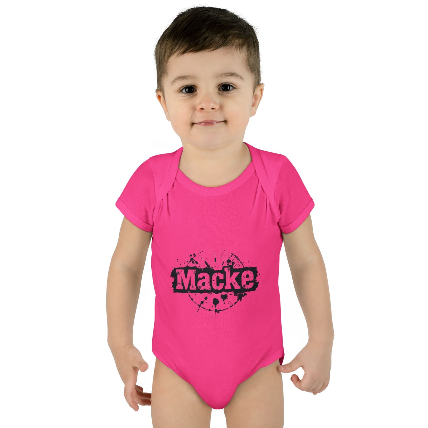 Macke Graphic Infant Baby Bodysuit - Cute & Playful Baby Outfit