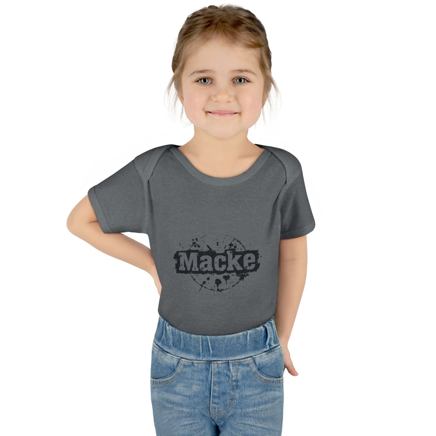 Macke Graphic Infant Baby Bodysuit - Cute & Playful Baby Outfit