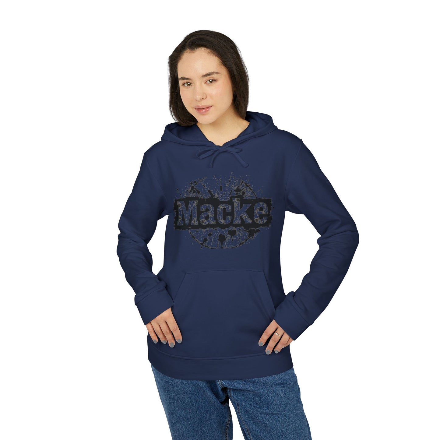 Macke Custom adidas Fleece Hoodie – Printify Fulfilled