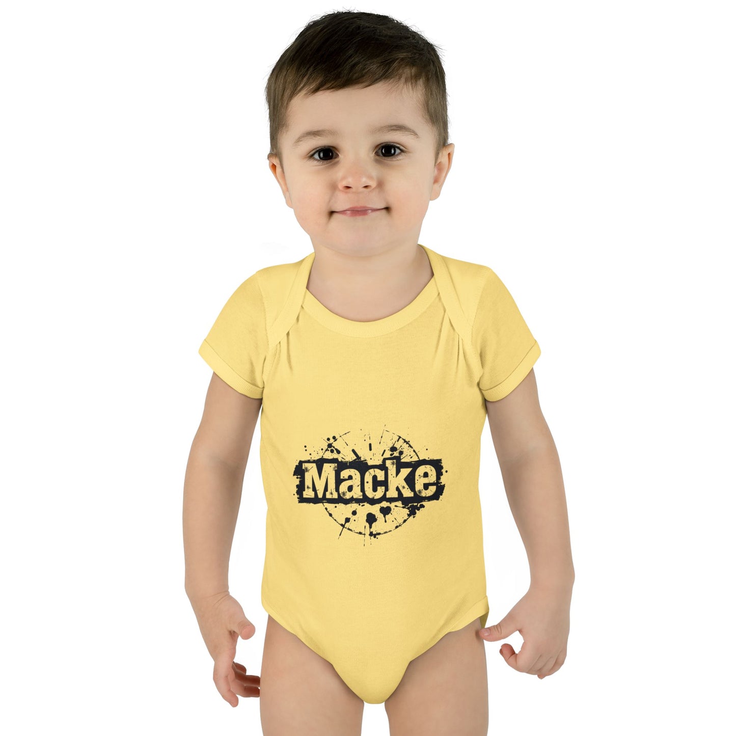 Macke Graphic Infant Baby Bodysuit - Cute & Playful Baby Outfit