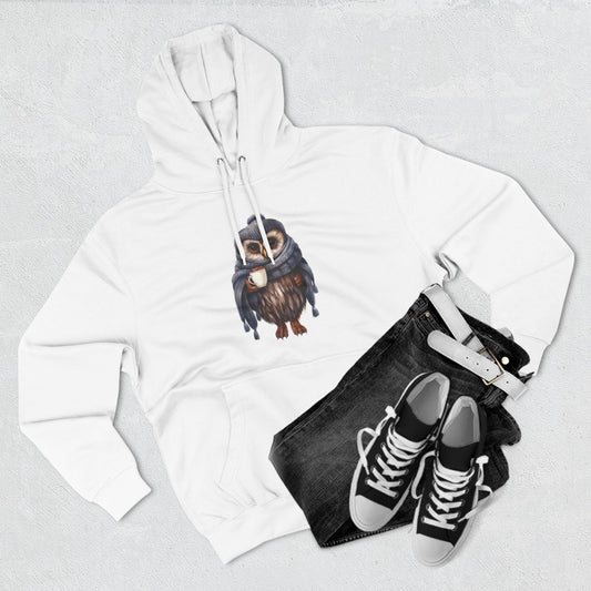 Cozy Owl Fleece Hoodie - Perfect for Nature Lovers