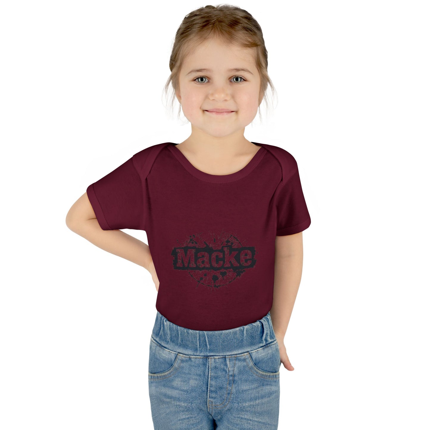 Macke Graphic Infant Baby Bodysuit - Cute & Playful Baby Outfit