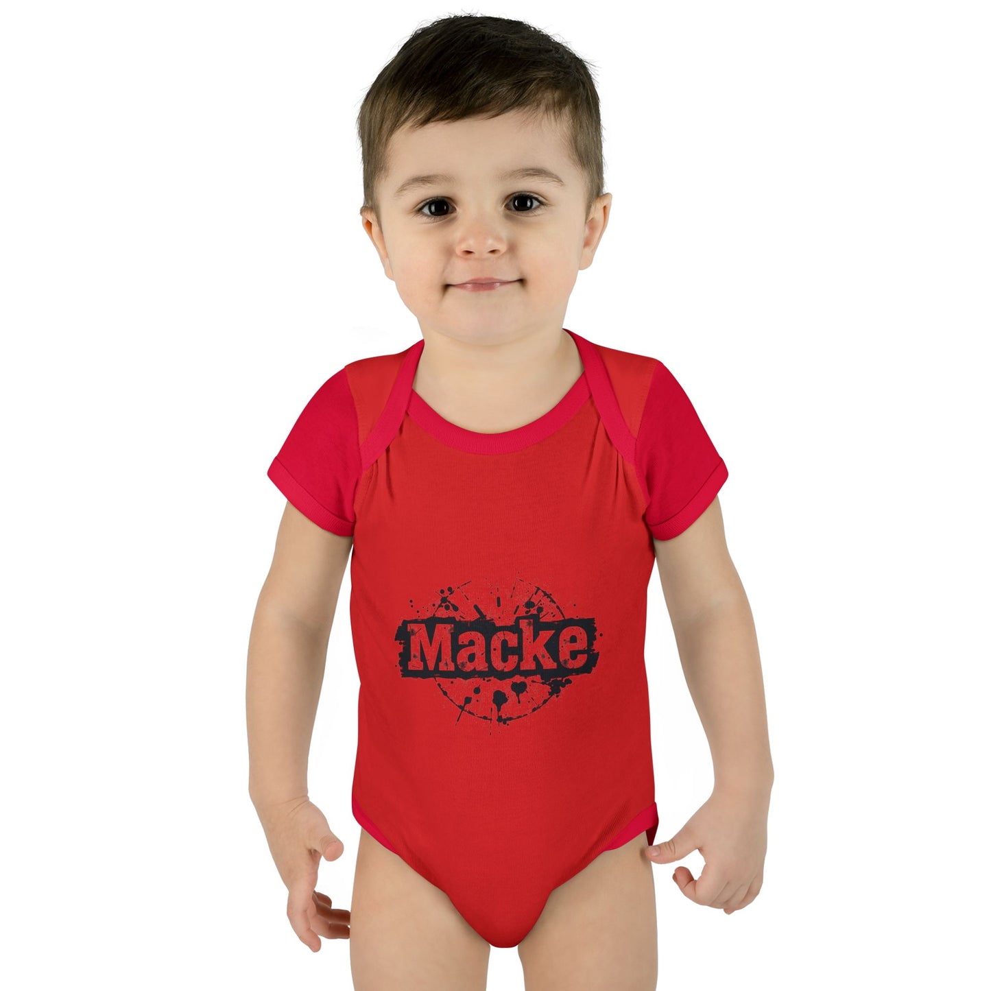 Macke Graphic Infant Baby Bodysuit - Cute & Playful Baby Outfit