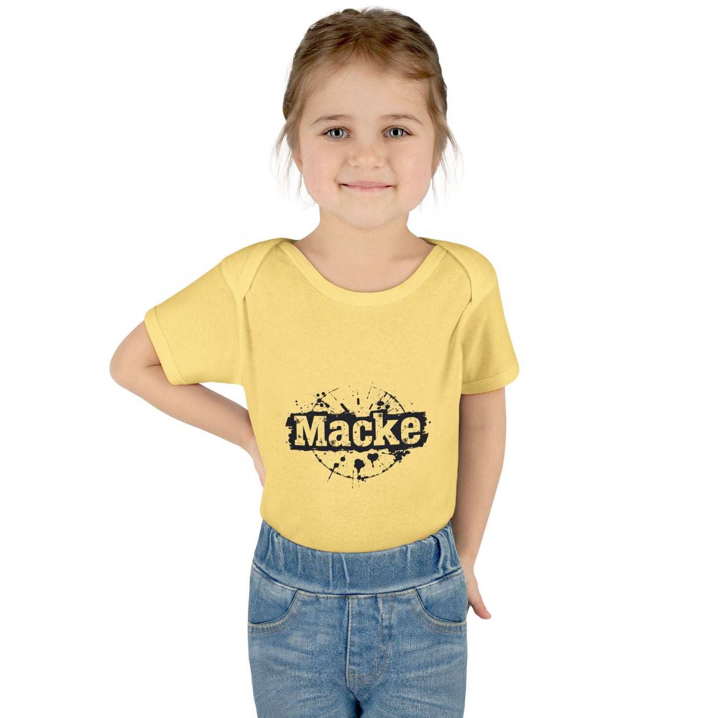 Macke Graphic Infant Baby Bodysuit - Cute & Playful Baby Outfit