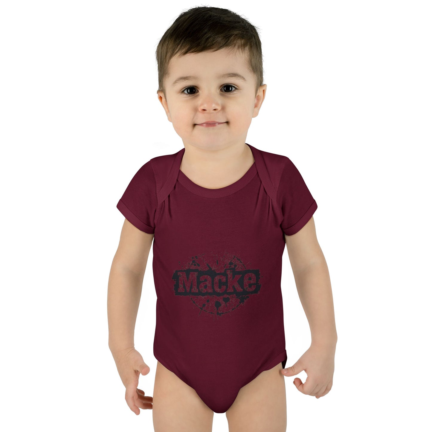 Macke Graphic Infant Baby Bodysuit - Cute & Playful Baby Outfit