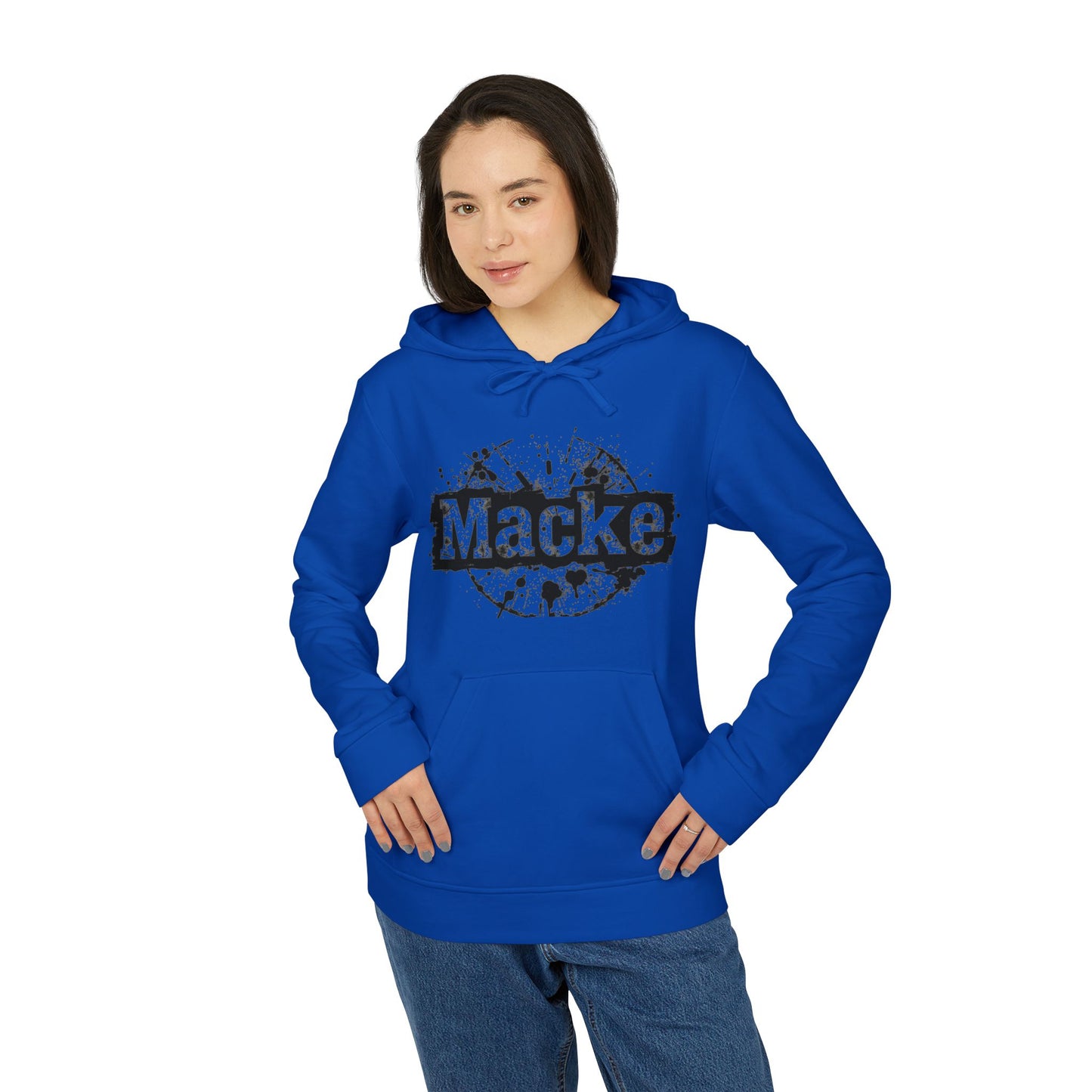 Macke Custom adidas Fleece Hoodie – Printify Fulfilled