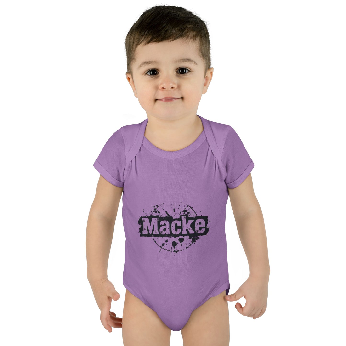 Macke Graphic Infant Baby Bodysuit - Cute & Playful Baby Outfit