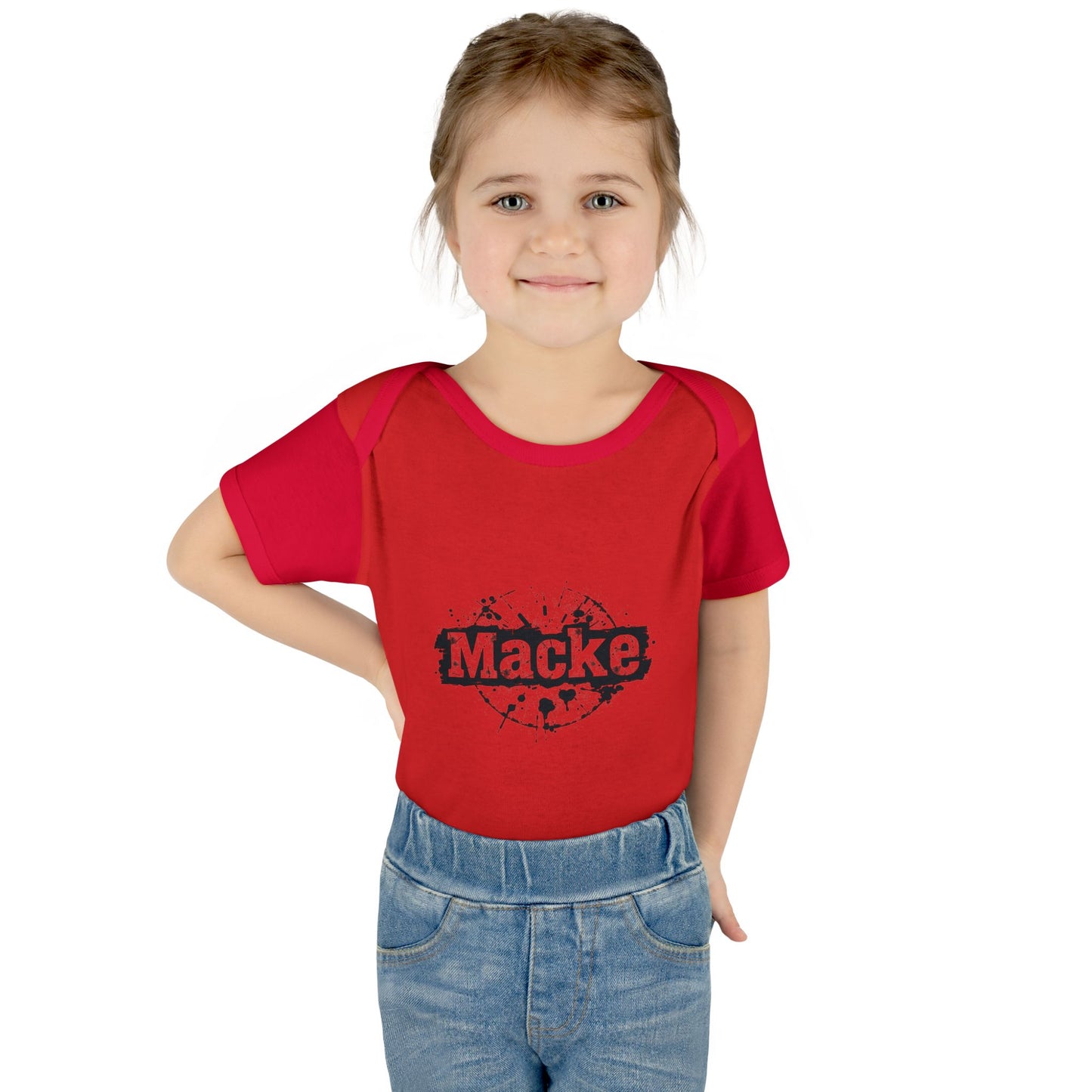 Macke Graphic Infant Baby Bodysuit - Cute & Playful Baby Outfit