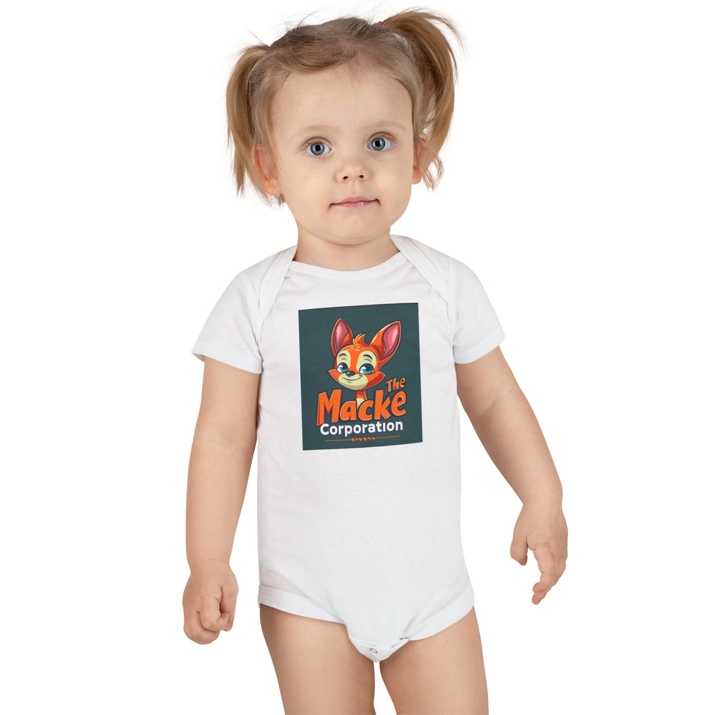 Cute Macke Corporation Baby Onesie – Adorable Short Sleeve Bodysuit for Little Ones