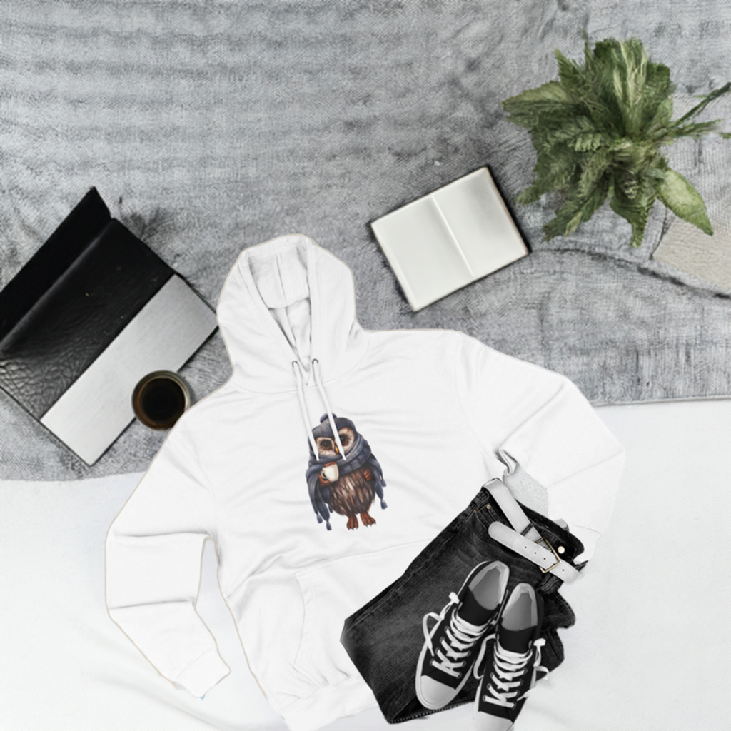 Cozy Owl Fleece Hoodie - Perfect for Nature Lovers